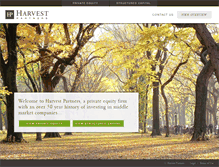 Tablet Screenshot of harvestpartners.com